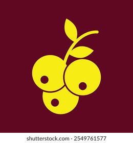Blueberry trendy artwork delightful abstract vector illustration colorful applied design.eps