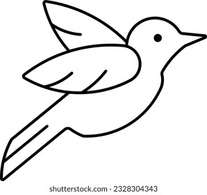 Bluebird bird flying animal pet Outline