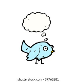 bluebird with thought bubble cartoon bluebird with thought bubble cartoon