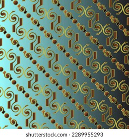 Blue-black textured abstract background combined with seamless yellow