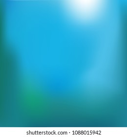 Blue-cyan-turquoise - blurred gradient mesh background, blue sky