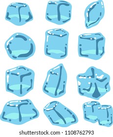 Blued Melted Ice illustration