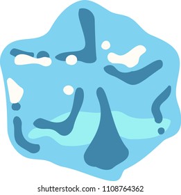 Blued Melted Ice illustration