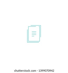 Bluedocument sheet icon. Isolated on white. Upload document icon.  Upgrade sign. 