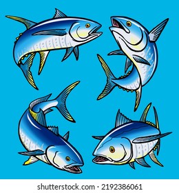 Bluefin tuna fish template for premium pack