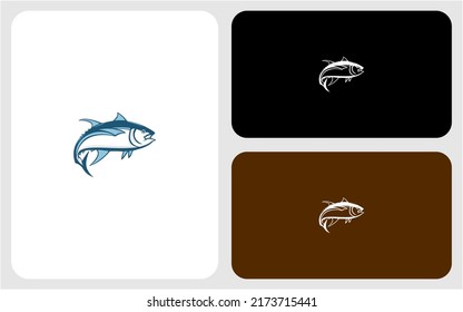 Bluefin tuna vector logo design