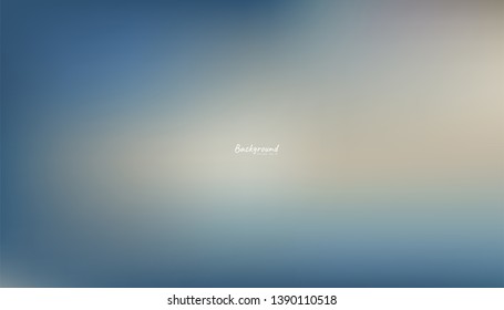 Blue-gray gradient abstract background. Blurred smooth gray color, bright light effect holographic, silver graphic soft design wallpaper, vector illustration