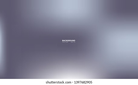 Blue-gray gradient abstract background. Blurred smooth gray color, bright light effect holographic, silver graphic soft design wallpaper, vector illustration
