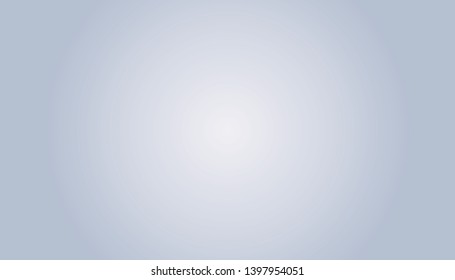 Blue-gray gradient abstract background. Blurred smooth gray color, bright light effect holographic, silver graphic soft design wallpaper, vector illustration