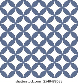 Blaugraues Cloisonné-Muster, japanisches Muster, Tapete