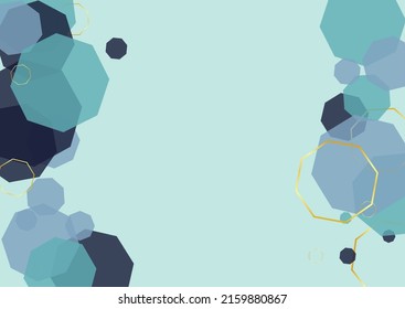 Blue-Gray Tile Background Blue Vector. Atom Chemical Illustration. Education Background. White Line Innovation. Geometric Wallpaper.