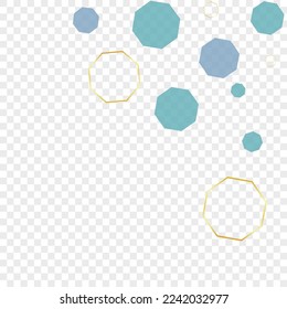 Blue-Gray Tile Background Transparent Vector. Honeycomb Education Design. Medical Wallpaper. White Polygon Art. Hexagon Backdrop.