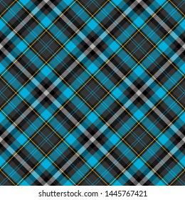 Blue,Gray,Black,Yellow and White Tartan Plaid Scottish Seamless Pattern. Texture from tartan, plaid, tablecloths, shirts, clothes, dresses, bedding, blankets and other textile.
