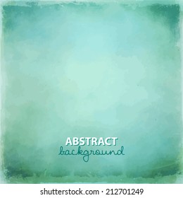 Blue-Green Abstract Background - Grungy, faded bluish green background