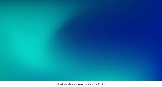 Blue-green abstract gradient studio room abstract background pattern walls and floor reflect neon lights simple abstract modern