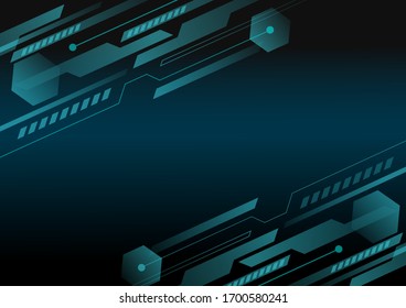 Blue-green abstract technology digital concept background