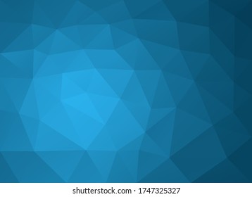 Fondo poligonal vectorial abstracto azul-verde. Fondo verde azul de polo bajo vector