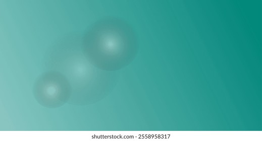 Blue-green background with bokeh effect