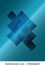 blue-green background with a geometric pattern. vector graphics