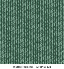 Blue-green carpet with a kind of interrupted stripes or ridges. Floor rug texture. Cotton towel. Abstract vector.