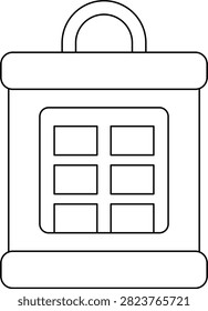 BlueGreen Cracker Tin Line Icon