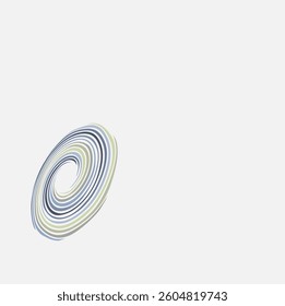 Blue-green decorative element, side view. On a light background.
