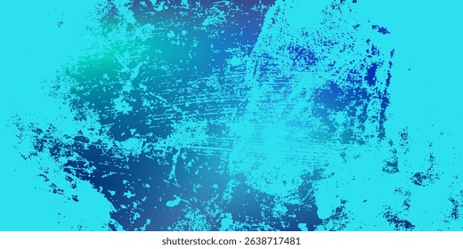 Blue-green gradient background, grunge, abstract background pattern, vector design in eps 10.