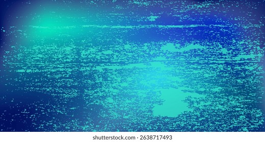 Blue-green gradient background, grunge, abstract background pattern, vector design in eps 10.