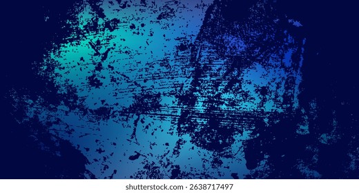Blue-green gradient background, grunge, abstract background pattern, vector design in eps 10.