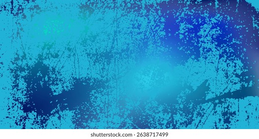 Blue-green gradient background, grunge, abstract background pattern, vector design in eps 10.