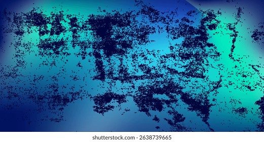 Blue-green gradient background, grunge, abstract background pattern, vector design in eps 10.