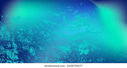 Blue-green gradient background, grunge, abstract background pattern, vector design in eps 10.