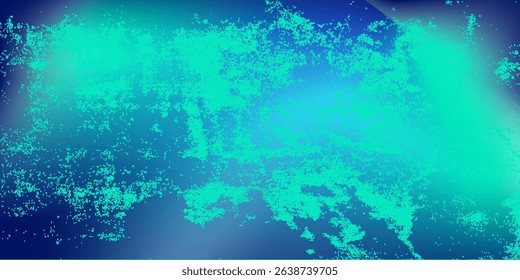 Blue-green gradient background, grunge, abstract background pattern, vector design in eps 10.