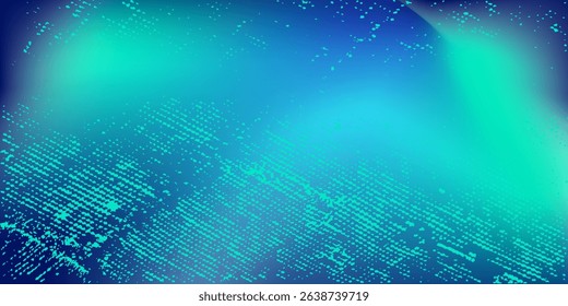 Blue-green gradient background, grunge, abstract background pattern, vector design in eps 10.
