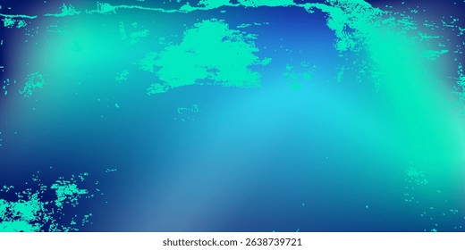 Blue-green gradient background, grunge, abstract background pattern, vector design in eps 10.