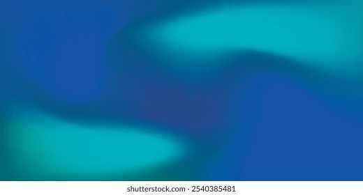 Blue-green gradient studio room, abstract background pattern, walls and floor reflect neon lights, dark tones and feel speed of digital technology connected blue-green background. Future technology.