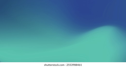 Blue-green gradient studio room, abstract background pattern, walls and floor reflect neon lights