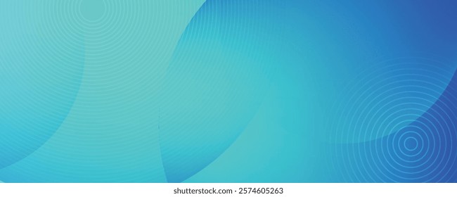 Blue-green gradient studio room, abstract background pattern, walls and floor reflect neon lights, dark tones