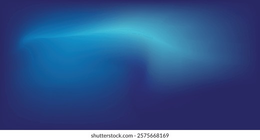 Blue-green gradient studio room, abstract background pattern, walls and floor reflect neon lights, dark tones and feel speed of digital technology
