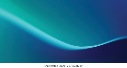 Blue-green gradient studio room abstract background pattern walls and floor reflect neon lights dark tones and feel speed of digital simple art digital design