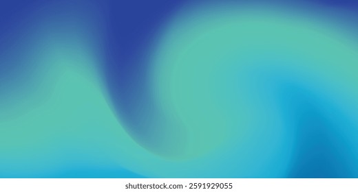 Blue-green gradient studio room, abstract background pattern, walls and floor reflect neon lights, dark tones and feel speed of digital technology connected blue-green background. vector