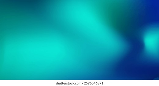 Blue-green gradient studio room  abstract background pattern walls and floor reflect neon lights abstract modern simple