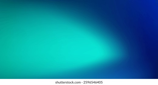 Blue-green gradient studio room  abstract background pattern walls and floor reflect neon lights abstract modern