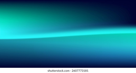 Blue-green gradient studio room, abstract background pattern, walls and floor reflect neon lights, dark tones and feel speed of digital technology connected blue-green background. modern technology