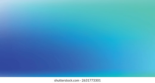 Blue-green gradient studio room, abstract background pattern, walls and floor reflect neon lights, dark tones and feel speed of digital technology connected blue-green background