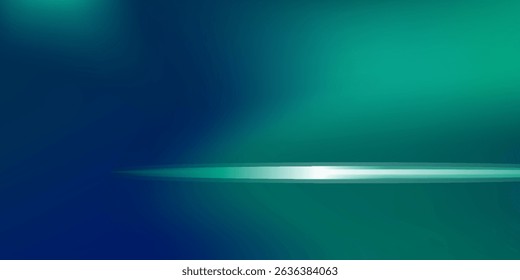 Sala de estudio degradado azul-verde, patrón de fondo abstracto, paredes y piso reflejan luces de neón, tonos oscuros y sienten la velocidad de la tecnología digital conectada fondo azul-verde. Tecnología del futuro. 