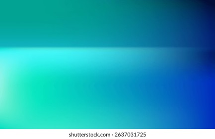 Blue-green gradient studio room, abstract background pattern, walls and floor reflect neon lights, dark tones and feel speed of digital technology connected blue-green background. Future technology.
