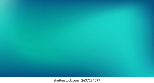 Blue-green gradient studio room abstract background pattern walls and floor reflect neon lights dark tones and feel speed of digital abstract modern simple art