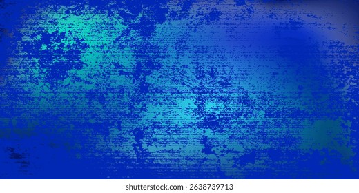 Blue-green gradient studio room, abstract background pattern, walls and floor reflect neon lights, dark tones and feel  speed of digital technology connected blue-green background. Future technology.