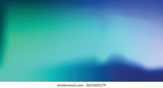 Sala de estudio degradado azul-verde, patrón de fondo abstracto, paredes y piso reflejan luces de neón, tonos oscuros y sienten la velocidad de la tecnología digital conectada fondo azul-verde. Tecnología del futuro.
